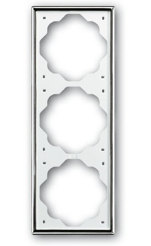 Abb BJE Рамка 3-постовая, серия impuls, цвет хром в Москве