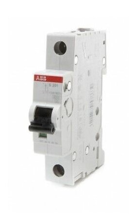 ABB S201 C100 Автоматический выключатель 1 полюсный 100А 6кА с хар. 2CDS251001R0824 S203 в Москве