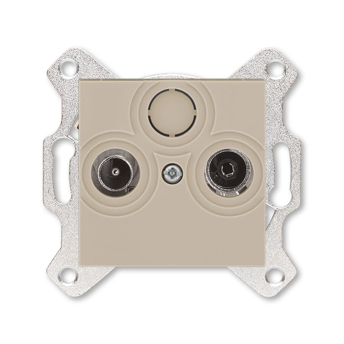 Розетка TV-R проходная ABB Levit, кофе макиато 2CHH083607A6018