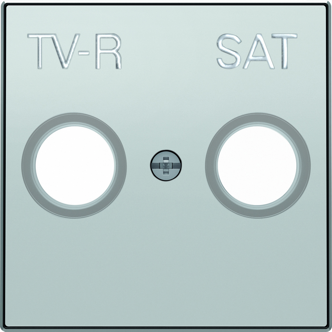 Розетка TV-R/SAT единственная ABB Sky, серебряный 2CLA815130A1001 + 2CLA855010A1301