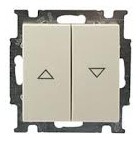 ABB Basic 55 Выключатель жалюзи с накл. , фиксацией Альп. белый в Москве