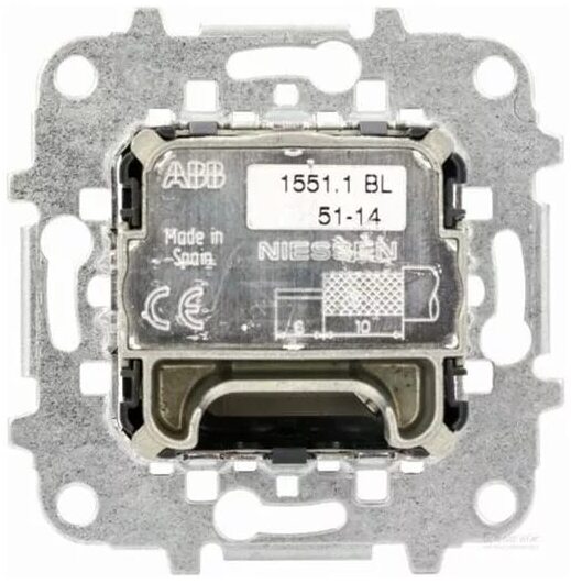 Телевизионная розетка TV-R оконечная ABB Niessen Zenit (Белый) 8150.8+2CLA225080N1101 в Москве