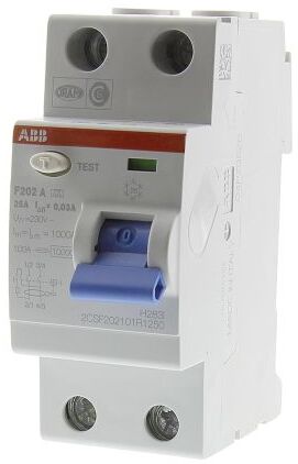 ABB F202 AC-25/0,03 УЗО 2-х полюсное 25А 30мА тип AC 10kA 230В 2CSF202001R1250 Электромеханические в Москве