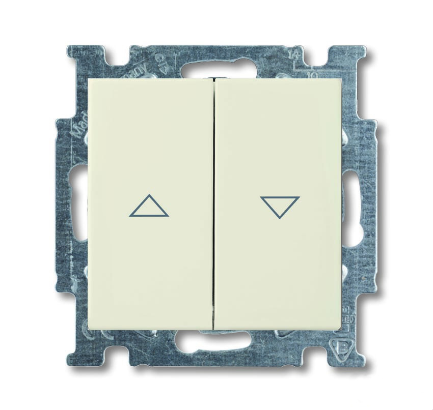 Выключатель жалюзи без фиксации, слоновая кость 2CKA001413A1085