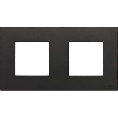 Рамка на 2 поста  ABB Zenit, немецкий стандарт (антрацит) 2CLA227190N1001 + 2CLA227190N1001 + 2CLA227200N1801