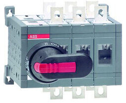 ABB OT250E03CP Выключатель-разъединитель реверс 3Р 250A с ручкой и переходником