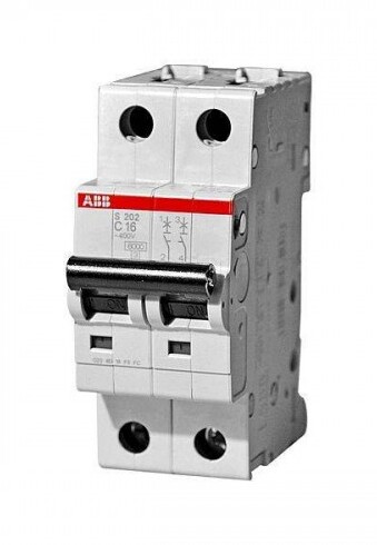 Автоматический выключатель 2-полюсной S202 C4 ABB 2CDS252001R0044 в Москве