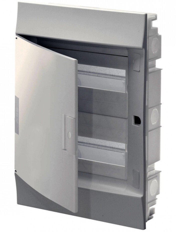 ABB Mistral IP41 Бокс внутренний белый с белой дверцей 24М с клеммой в Москве