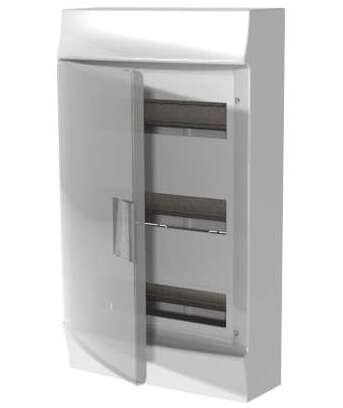 ABB Mistral41 Распределительный щит настенный 72М прозрачная зеленая дверь (с клемм) в Москве