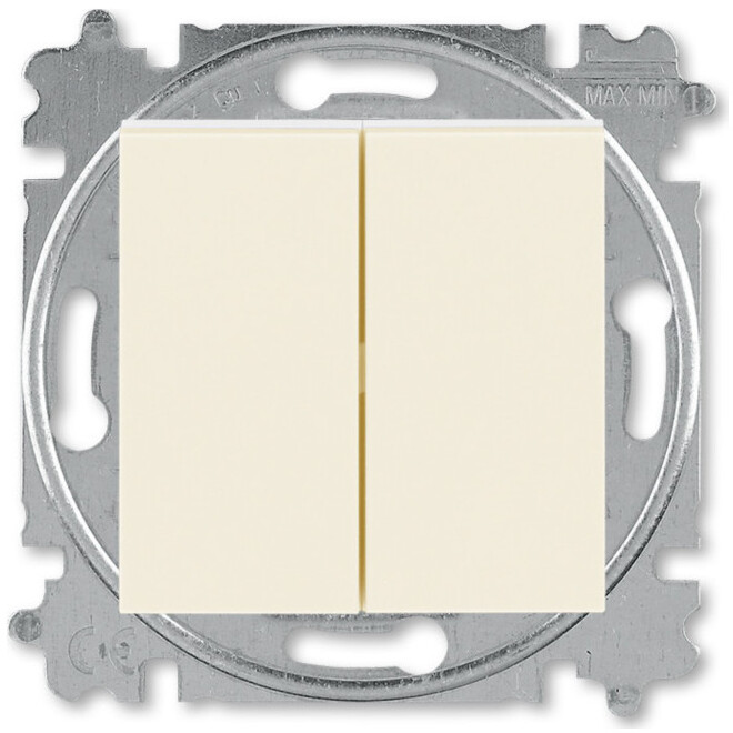 ABB EPJ Levit белый / белый Переключатель перекрёстный 1-клавишный тип: выключатель / переключатель, цвет: белый, линейка: Levit в Москве