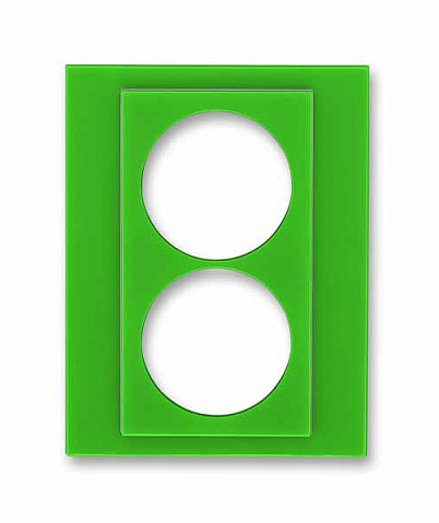 ABB Levit Сменная панель на розетку с заземлением двойную красный 2CHH132223A8065 в Москве