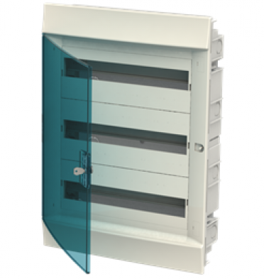 ABB Mistral41 Распределительный щит в нишу 54М прозрачная зелёная дверь (c клемм) в Москве