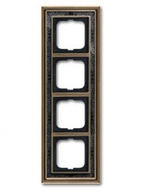 ABB BJE Династия Античная латунь/Черная роспись Рамка 4-ая в Москве