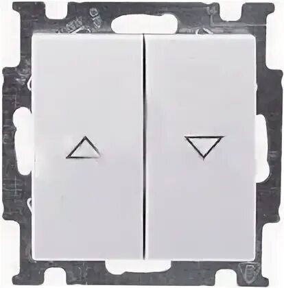 ABB Basic55 Альп.бел. Переключатель перекрестный сх.7 в Москве