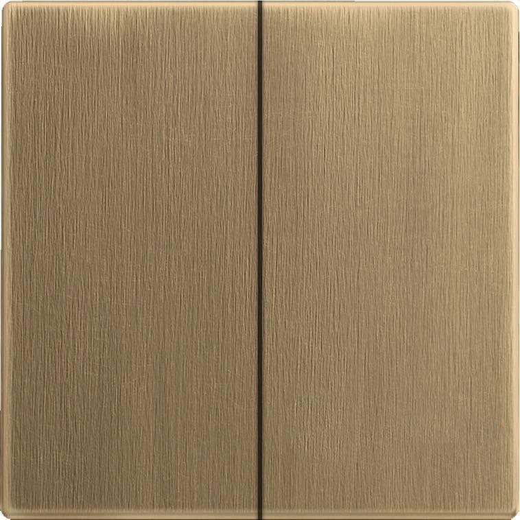 Выключатель двухклавишный  (античная латунь) 2CKA001012A2108 + 2CKA001751A3117