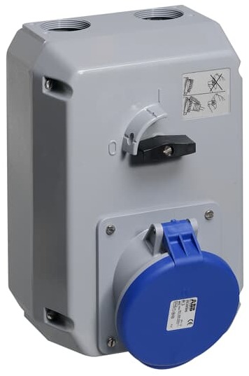 ABB CEWE Роз-ка мет/в.б 463MM9,63A,3P+N+E,IP44,9ч в Москве