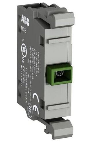 Abb COS Контактный блок MCB-01G фронтального монтажа 1НЗ (поолоч) в Москве