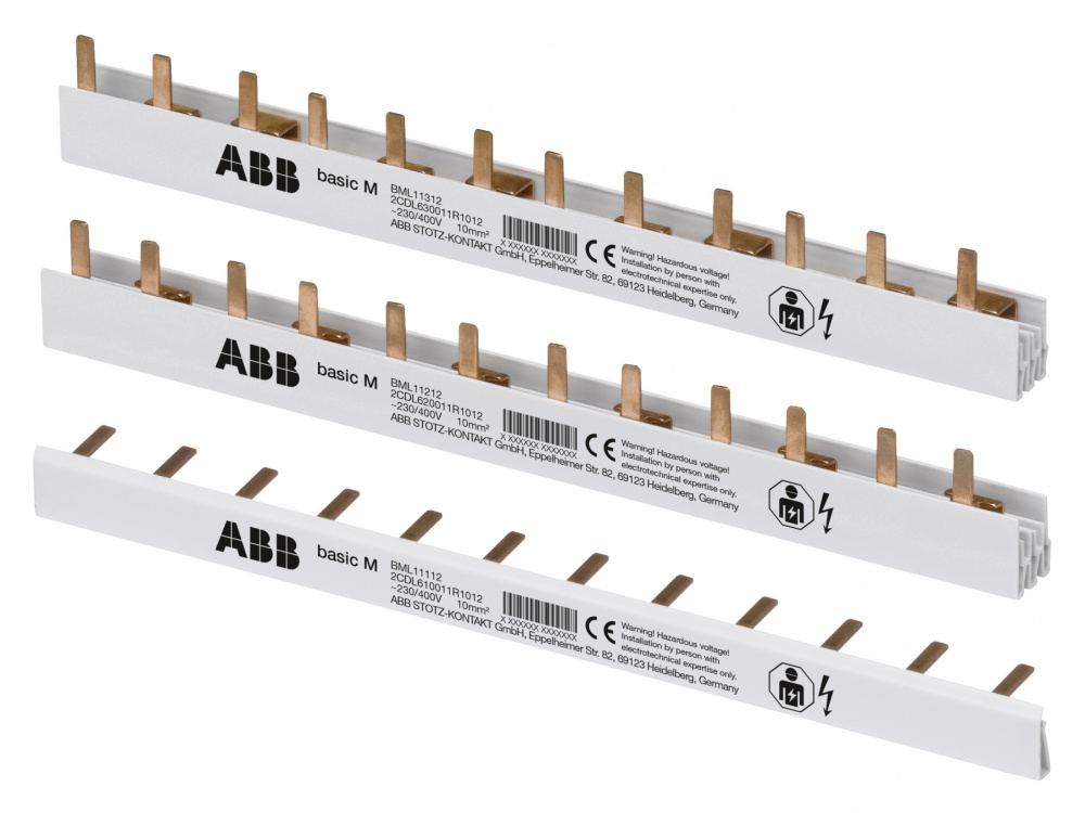 ABB Basic M Шина 1P, 12 модулей 10мм2 BML11112 в Москве