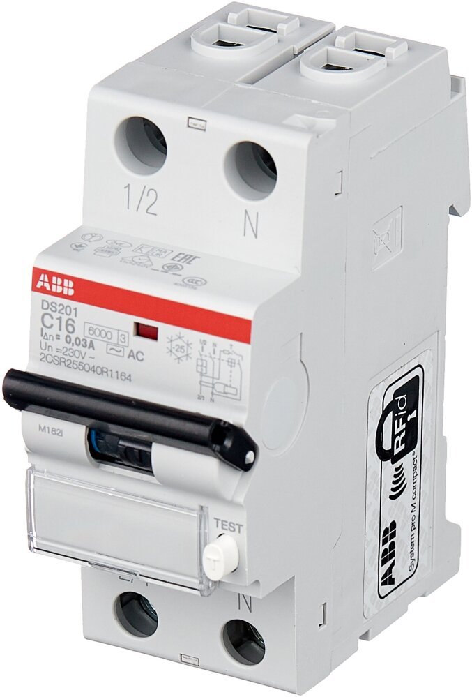 ABB DS203NC C20 Дифф. автомат 3P 20А 30mA 6kA (C) тип AC в Москве