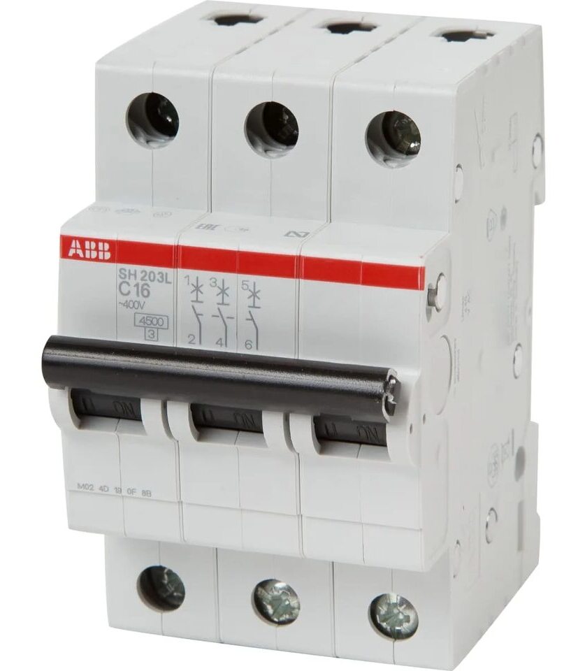ABB Basic Автомат 3P 16A C 4.5кА в Москве