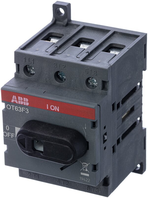 Рубильник 3п ОТ63 F3 63A (45A AC23) ABB 1SCA105332R1001 в Москве