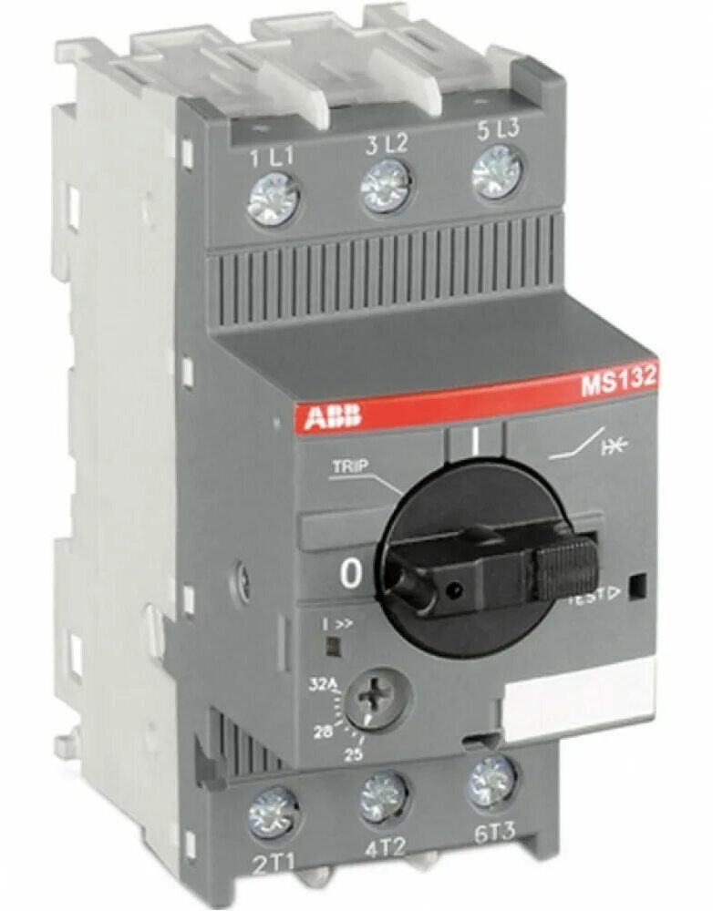 Автоматич. выключ. MS116-1.0 50 кА с регулир. тепловой защитой 0,63A-1,00А Класс тепл. расцепит. 10 ABB тип: автоматический выключатель, количество полюсов: 3, отключающая способность: 50 кА в Москве