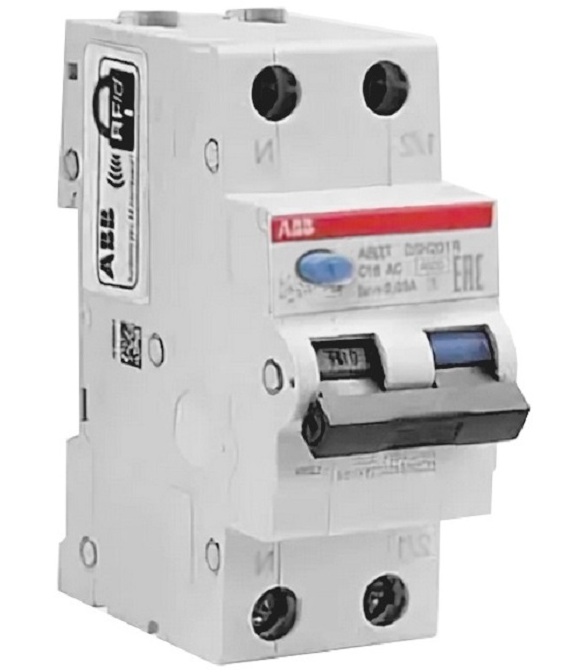 Дифференциальный автомат 1полN 16A C 30mA тип AC 6kA ABB в Москве