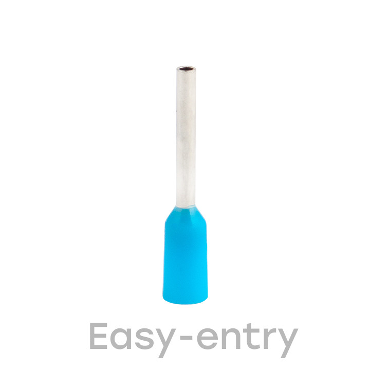 НШвИ 0,25-8 (50шт.) – наконечник штыревой втулочный изолированный EKF PROxima