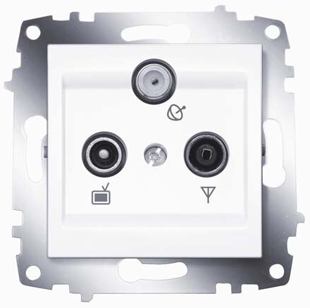 ABB Levit кофе макиато Розетка TV-R проходная 7дБ в Москве