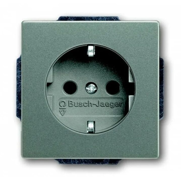 ABB BJE Solo Розетка 2Р+E 10/16А 250В, solo/future, метеор/серый металлик в Москве