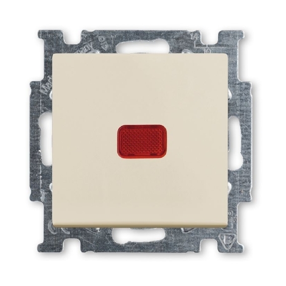 ABB Basic55 2CKA001012A2153 Выключатель одноклавишный (10 А, подсветка, под рамку, скрытая установка, альпийский белый) в Москве