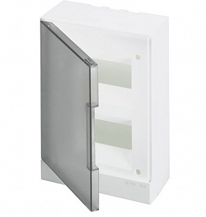 Бокс навесной ЩРн-П-16М серая дверь Basic E с клеммами ABB, 1SZR004002A2205 в Москве