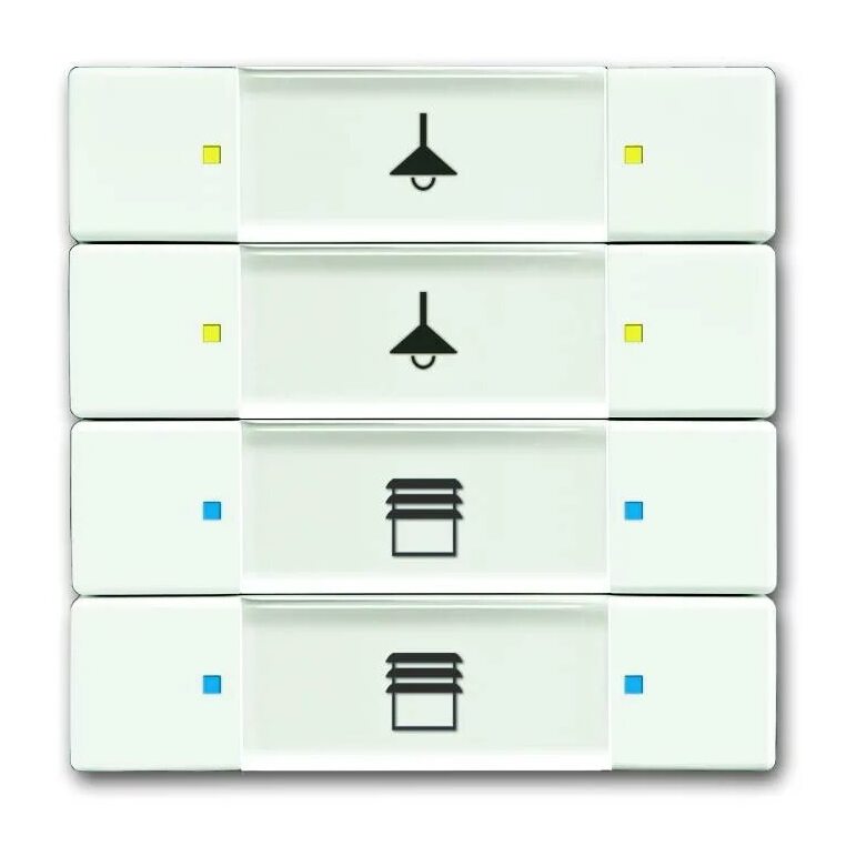 ABB KNX Альпийский белый Сенсор 4/8-кл. многофункциональный арт. 6117-0-0235 в Москве